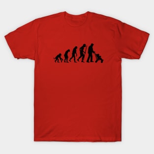 Evolution of the the super grandpa grandfather T-Shirt